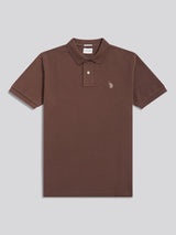 Mens Double Horsemen Polo Shirt Chocolate Martini