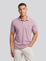 Mens Double Horsemen Polo Shirt Elderberry