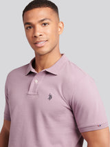 Mens Double Horsemen Polo Shirt Elderberry