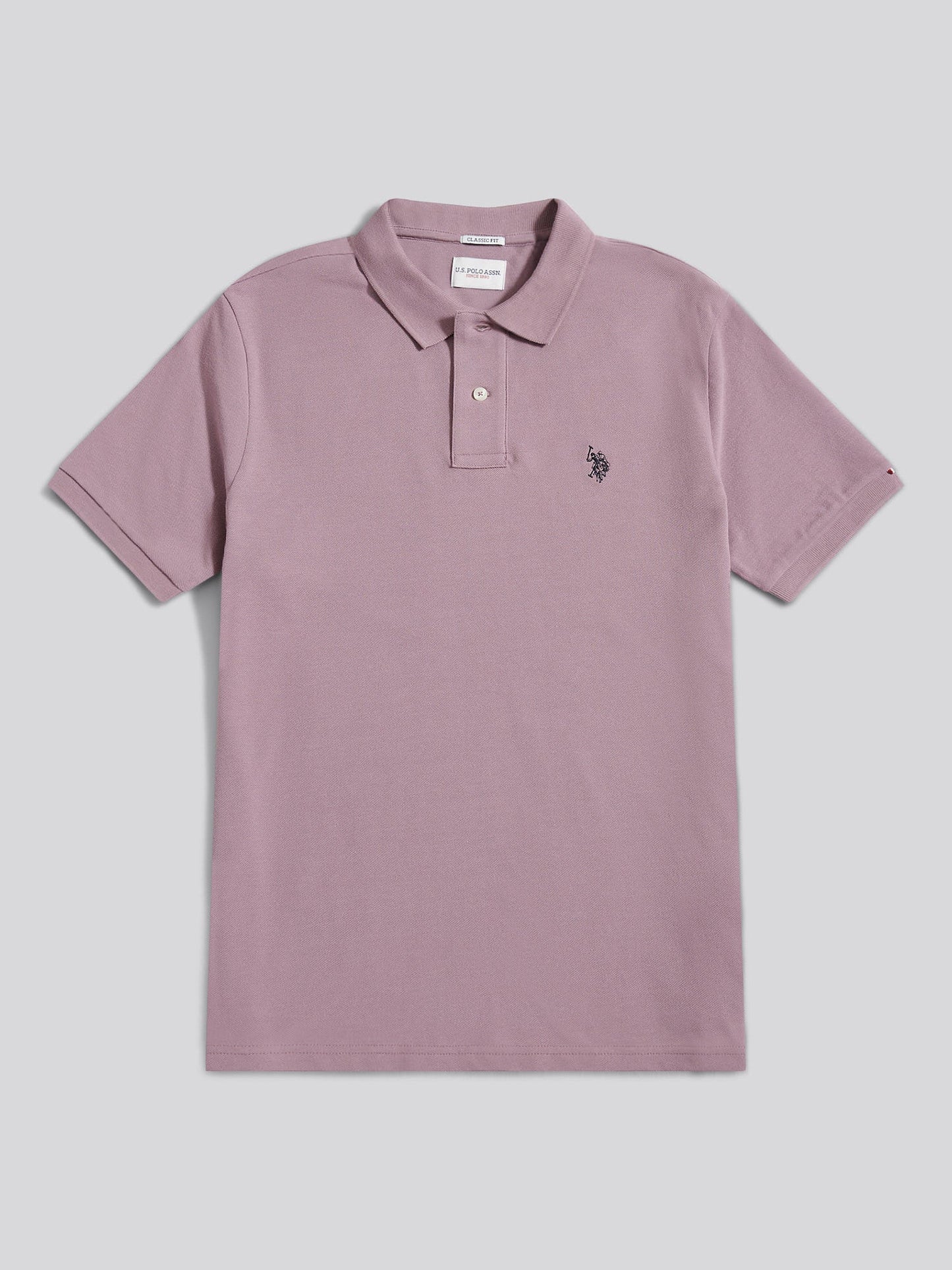 Mens Double Horsemen Polo Shirt Elderberry