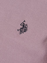 Mens Double Horsemen Polo Shirt Elderberry
