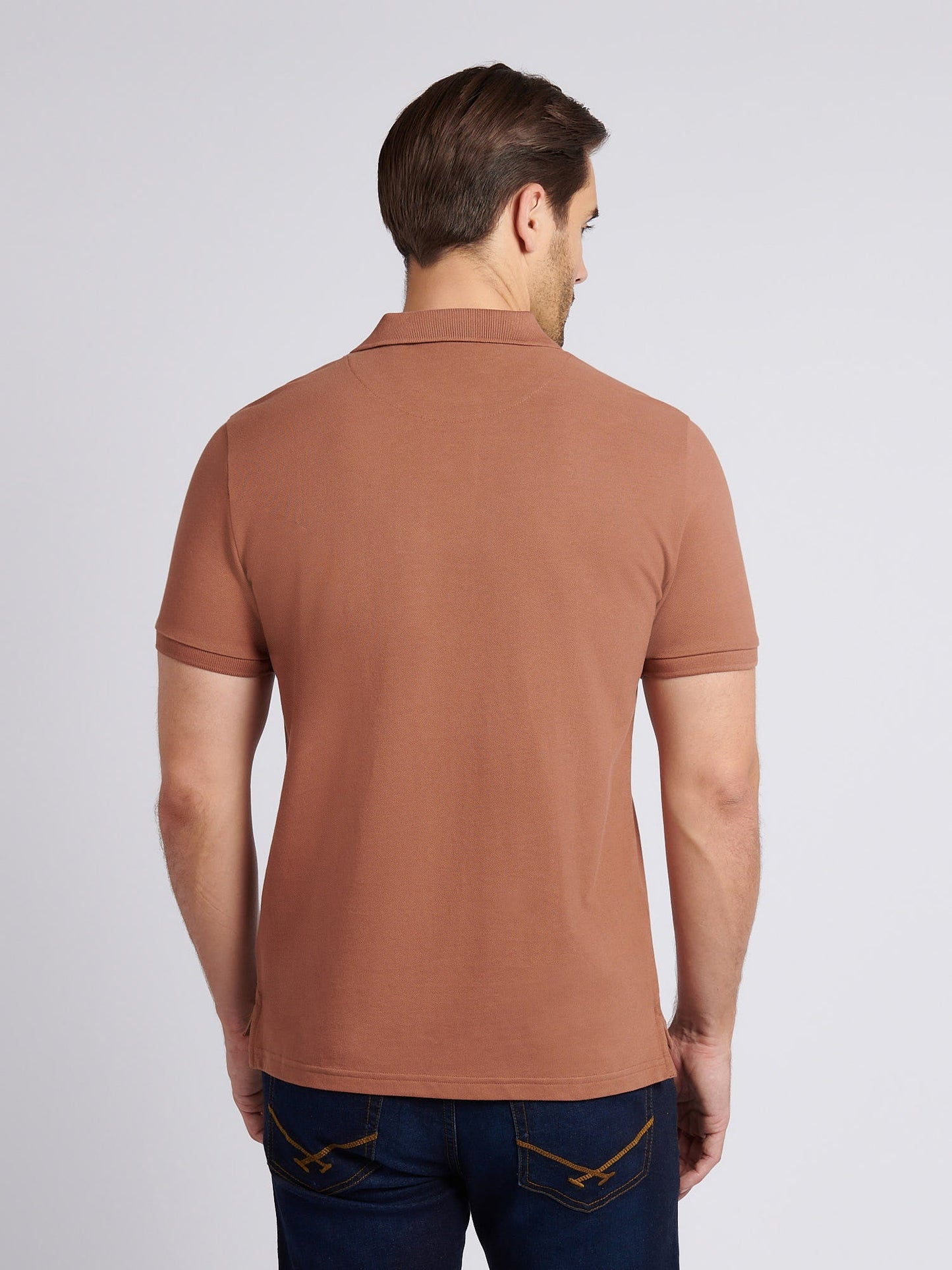 Mens Double Horsemen Polo Shirt Rawhide