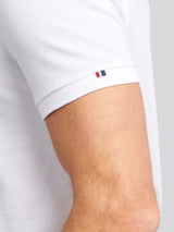 Mens Double Horsemen Polo Shirt White / Dark Sapphire Navy DHM