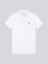 Mens Double Horsemen Polo Shirt White / Dark Sapphire Navy DHM