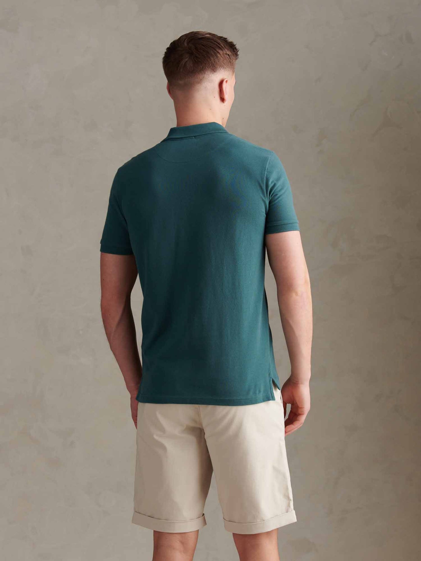 Mens Double Horsemen Polo Shirt Mediterranea