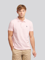 Mens Double Horsemen Polo Shirt Tickled Pink