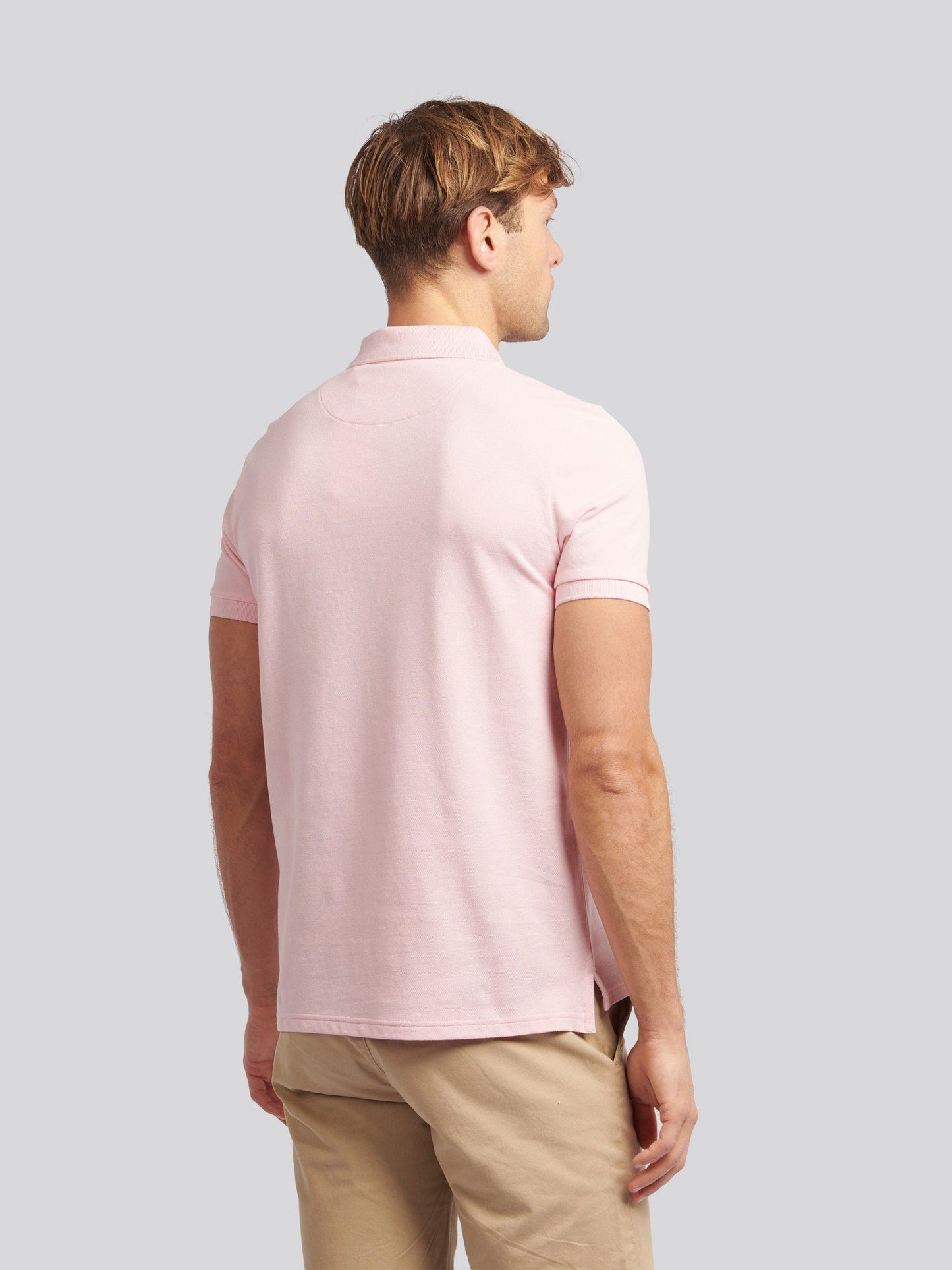 Mens Double Horsemen Polo Shirt Tickled Pink
