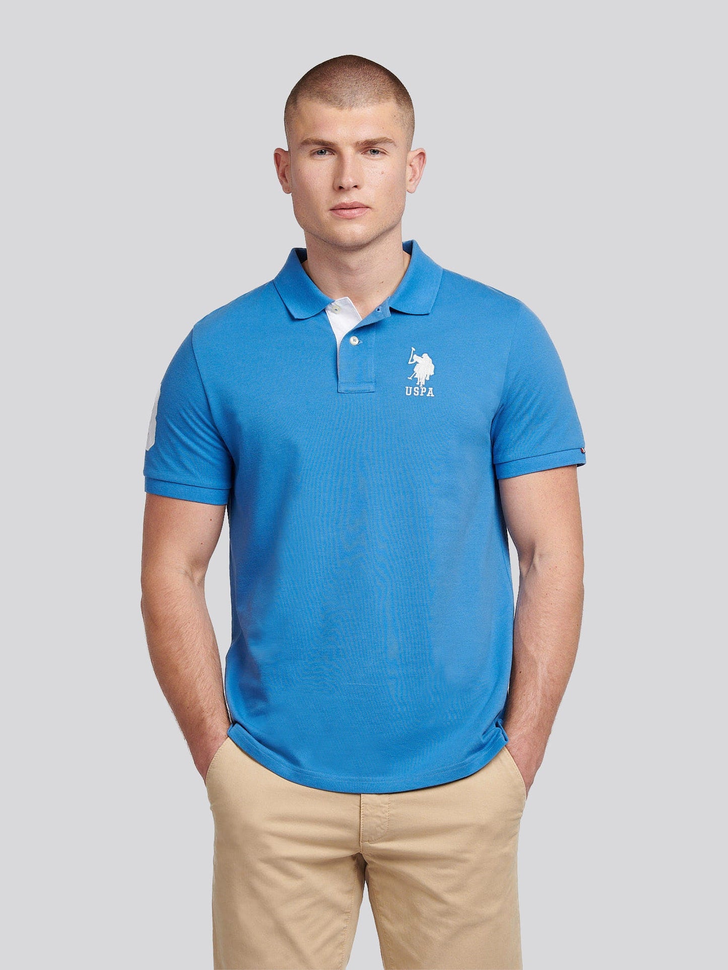 Mens Player 3 Polo Shirt Campanula