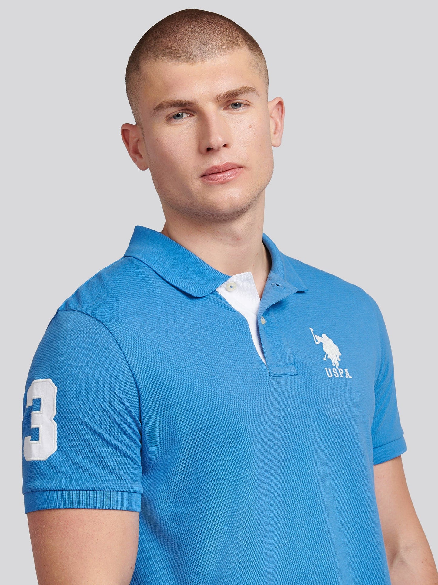 Mens Player 3 Polo Shirt Campanula