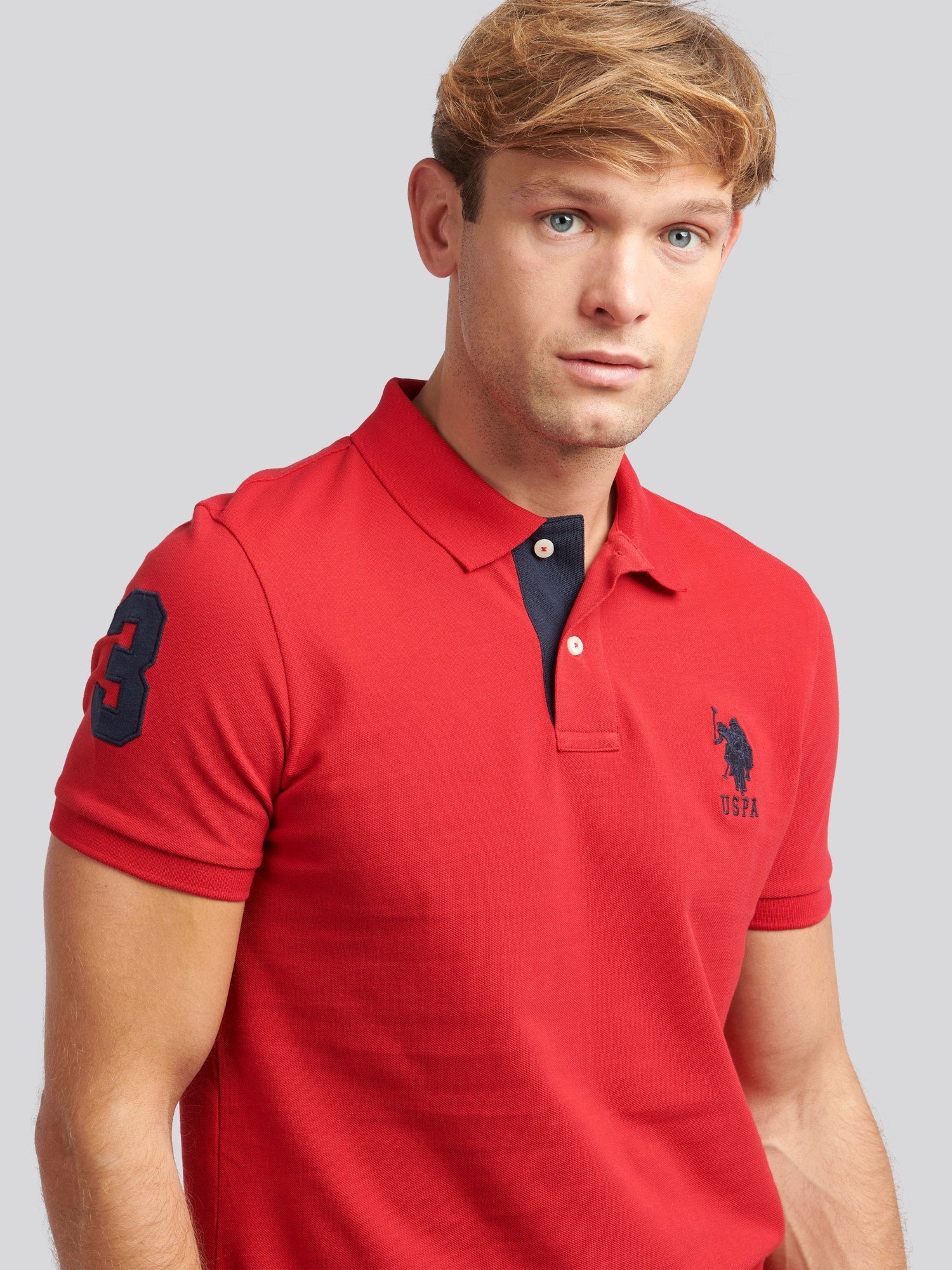 Mens Player 3 Polo Shirt Haute Red