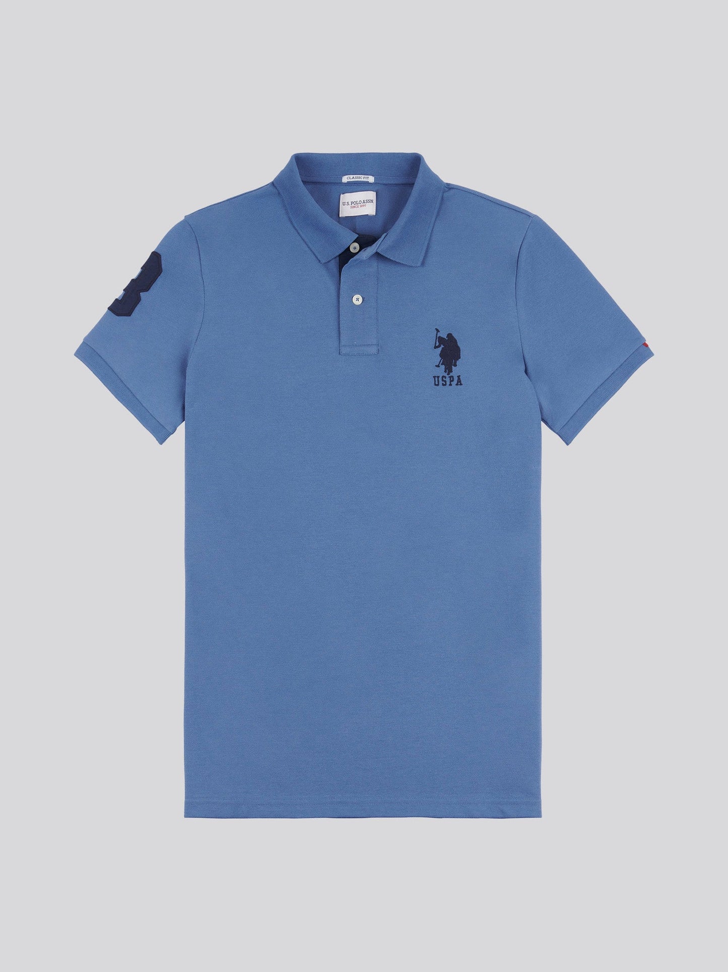 Mens Player 3 Polo Shirt Blue Horizon