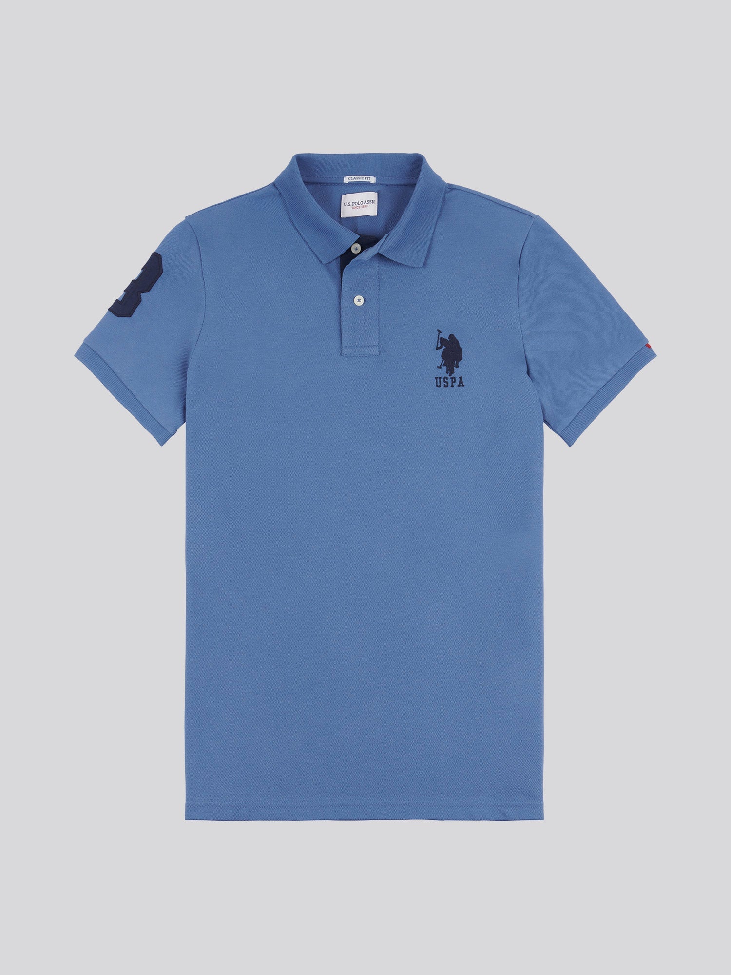 Mens Player 3 Polo Shirt Blue Horizon