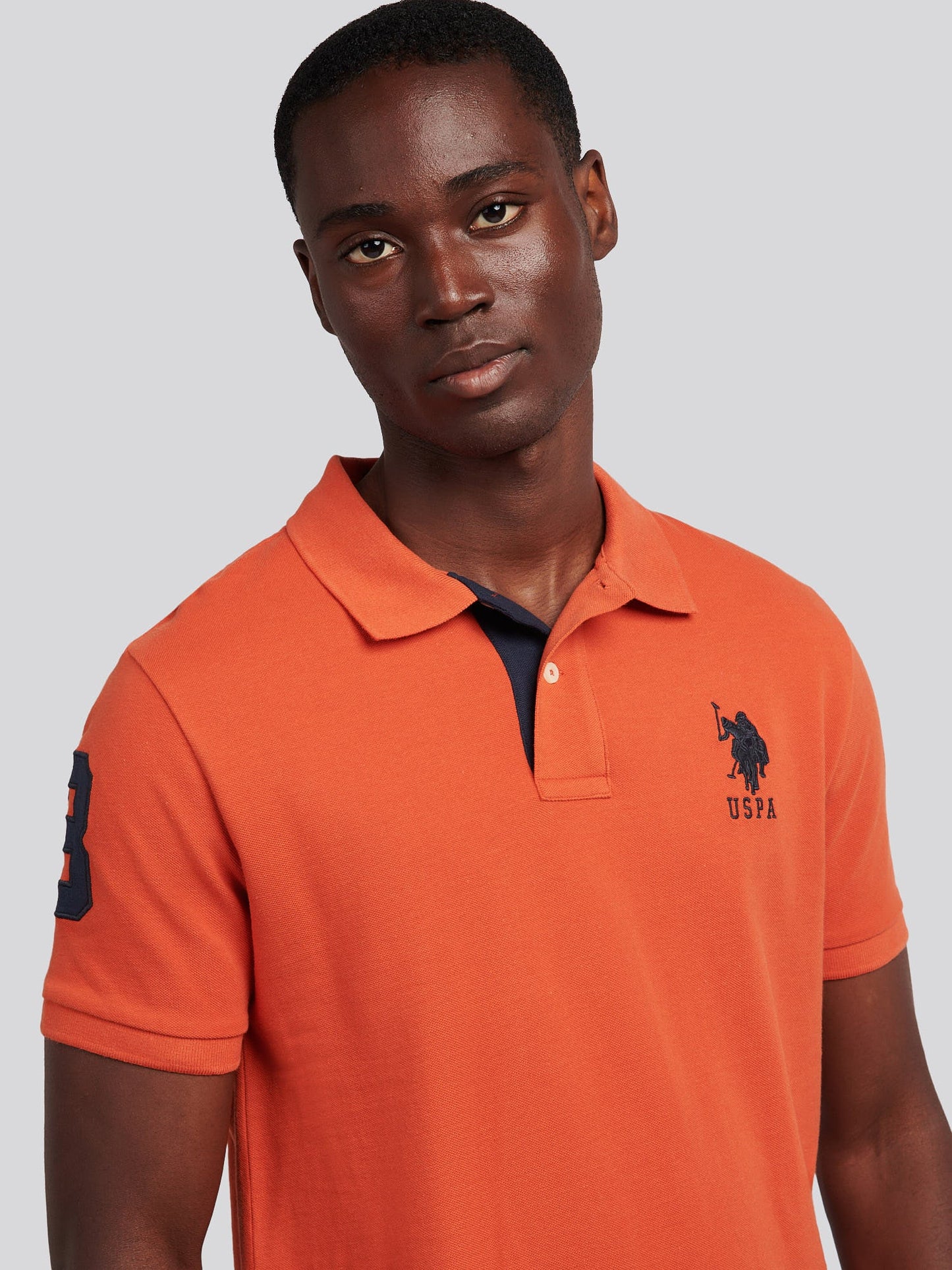 Mens Player 3 Polo Shirt Burnt Ochre