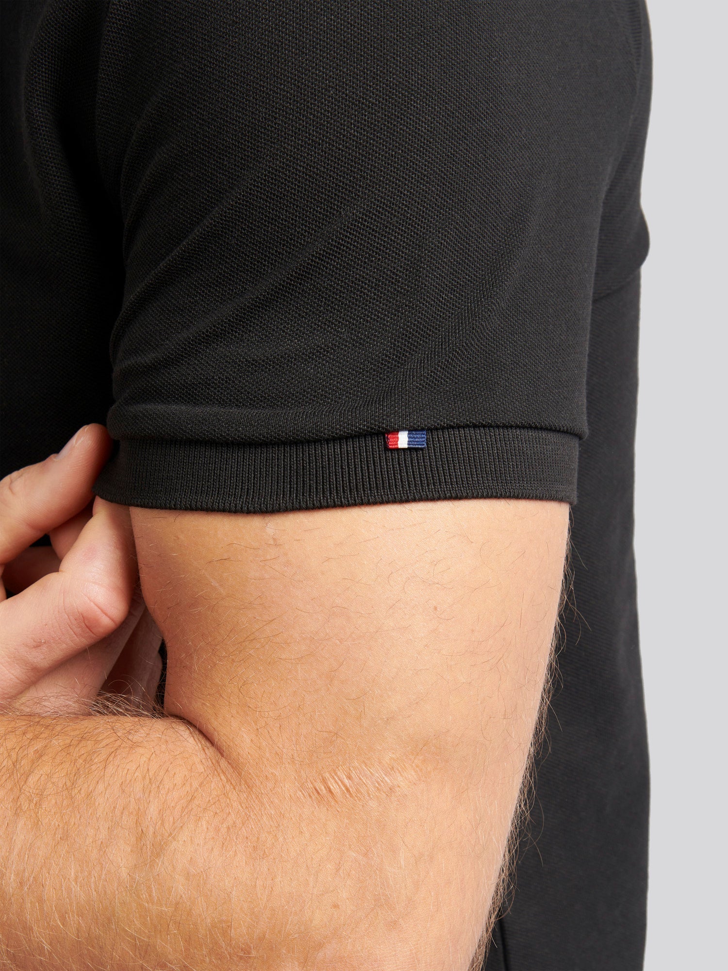 Mens Player 3 Polo Shirt Black Bright White DHM
