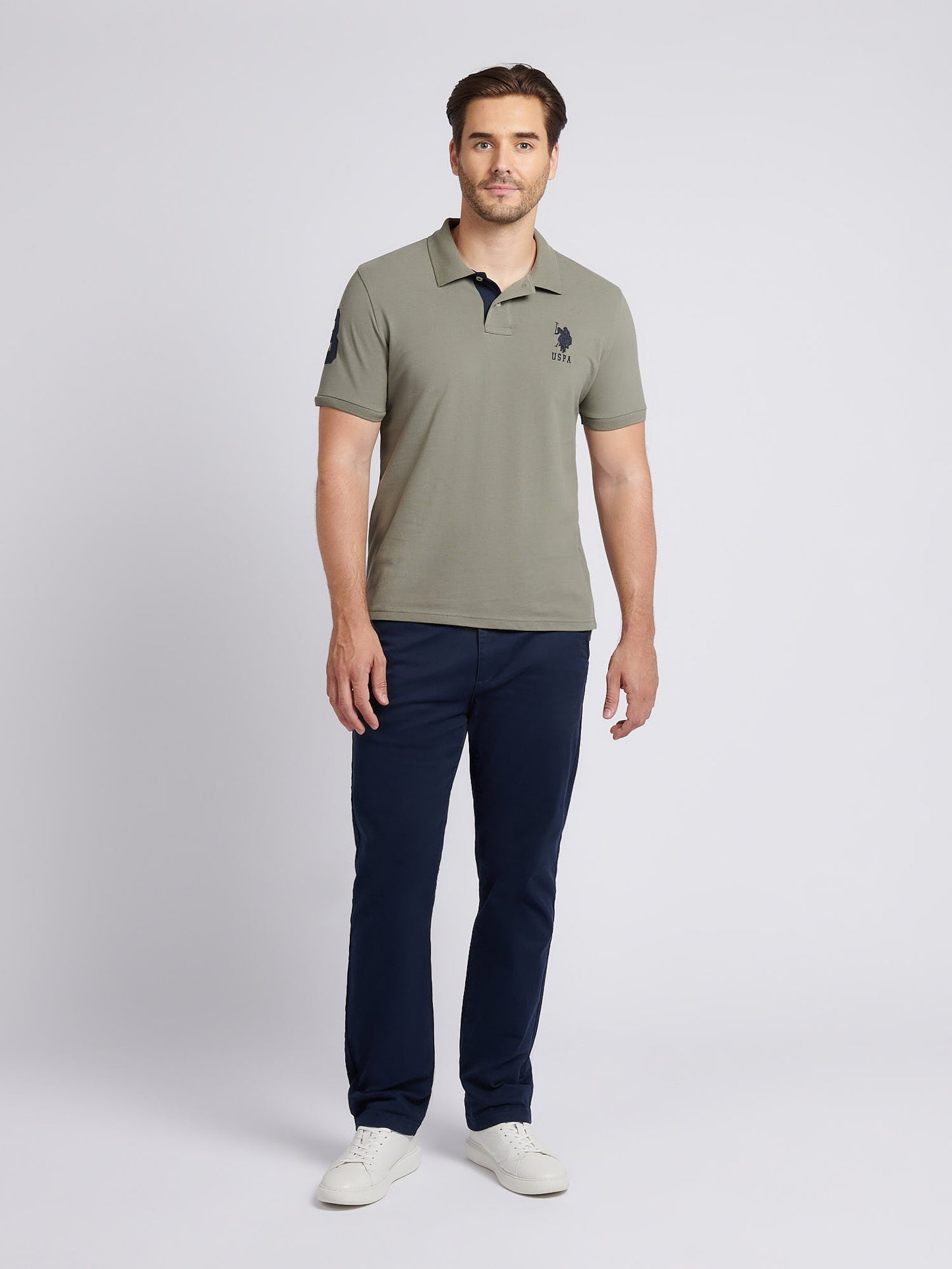 Mens Player 3 Polo Shirt Mulled Basil