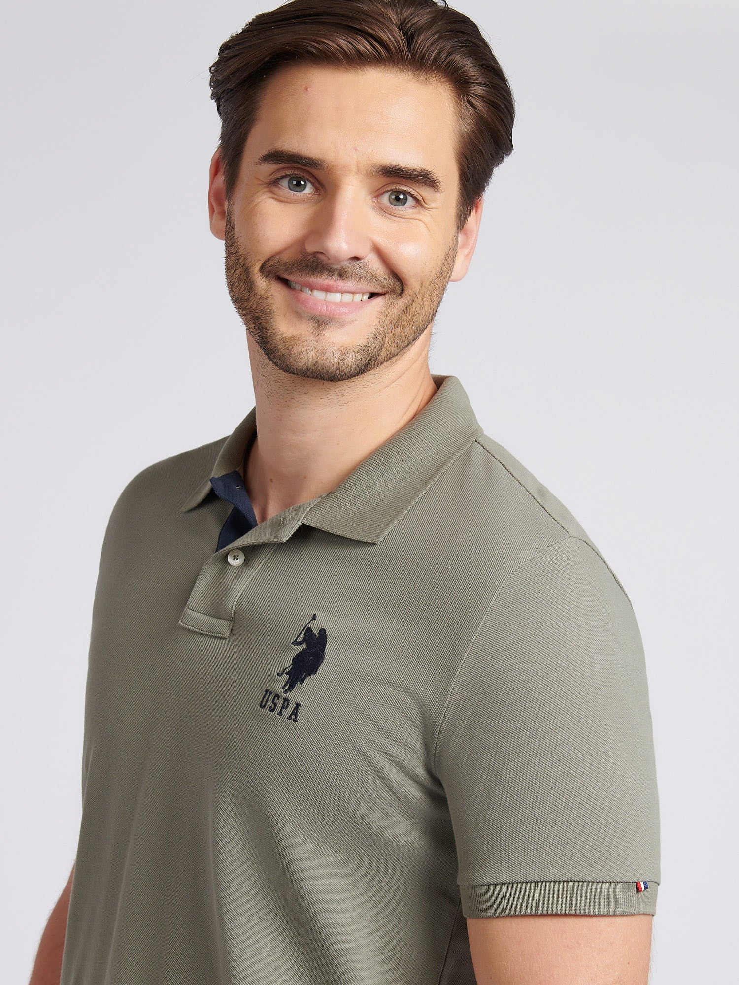 Mens Player 3 Polo Shirt Mulled Basil