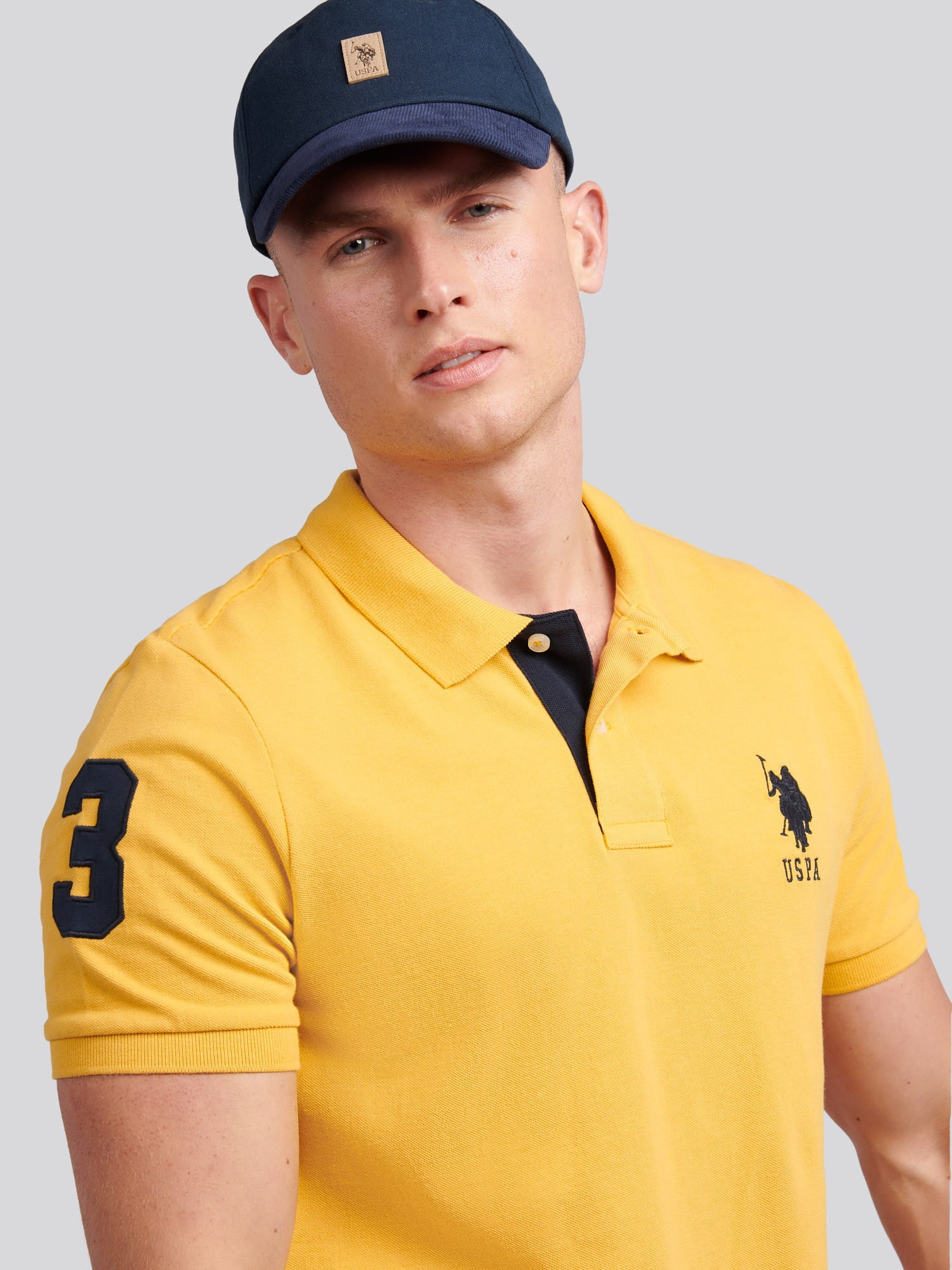 Mens Player 3 Polo Shirt Golden Apricot