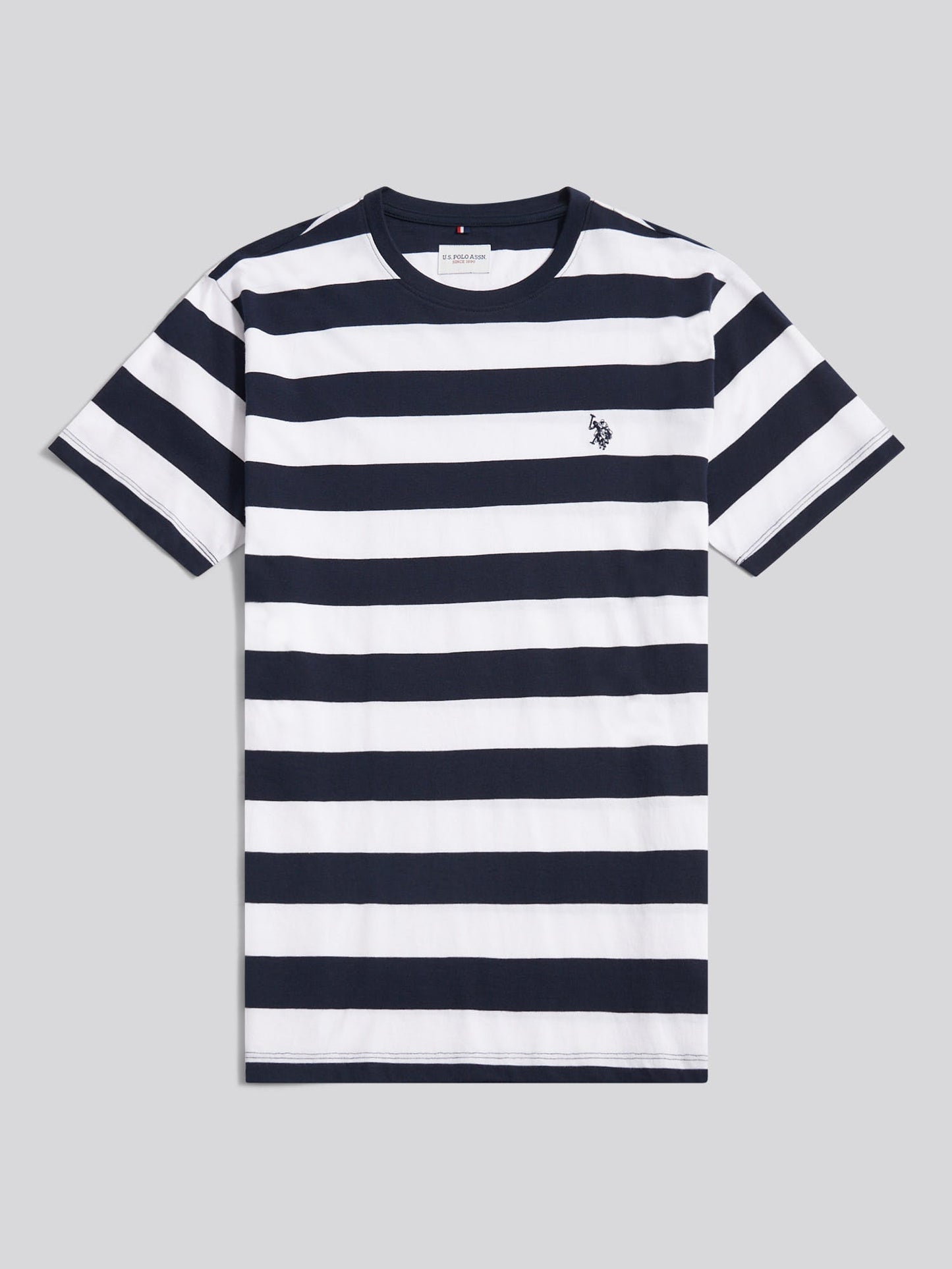 Mens Classic Stripe T-Shirt Dark Sapphire Navy