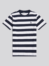 Mens Classic Stripe T-Shirt Dark Sapphire Navy