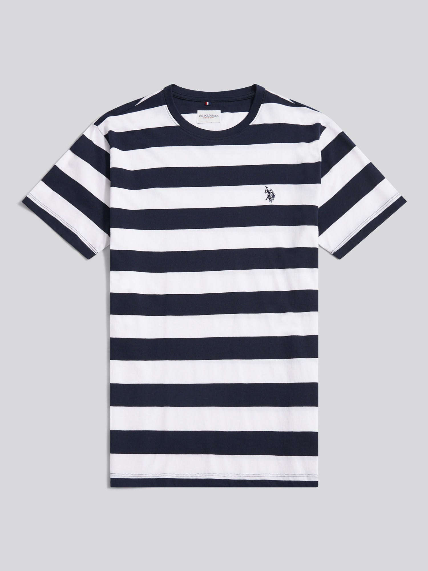 Mens Classic Stripe T-Shirt Dark Sapphire Navy