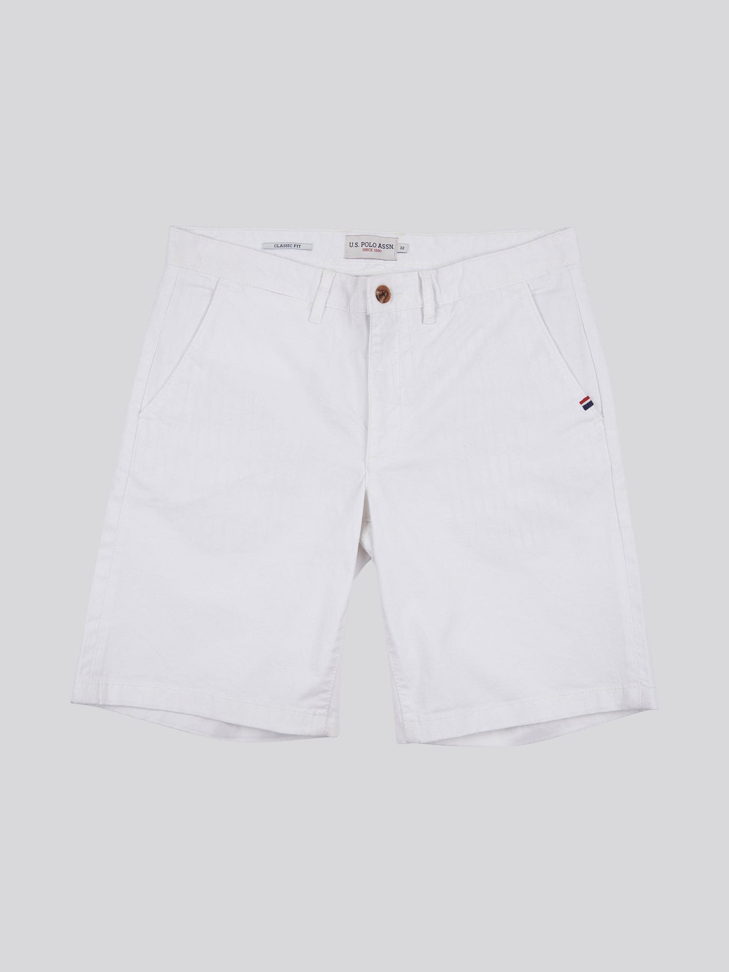 Mens Classic Chinos Shorts Bright White