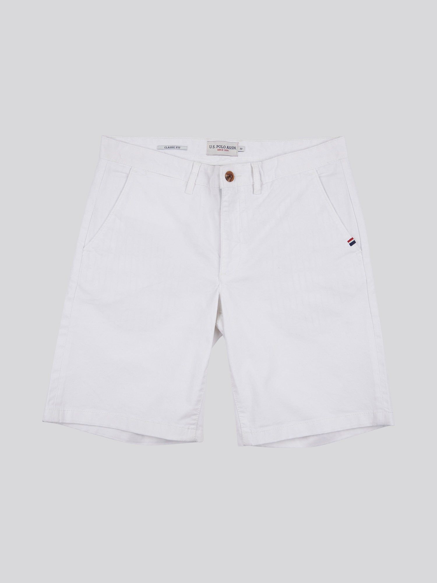 Mens Classic Chinos Shorts Bright White