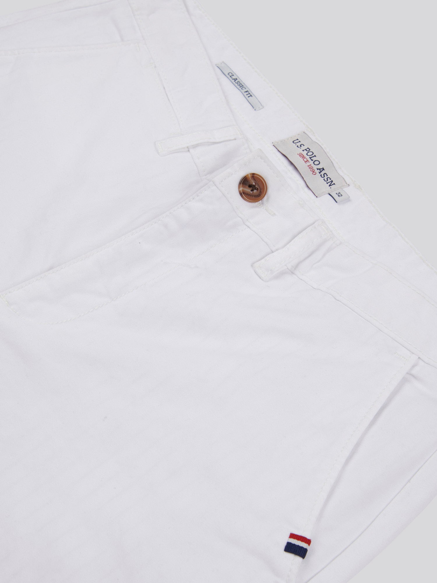 Mens Classic Chinos Shorts Bright White