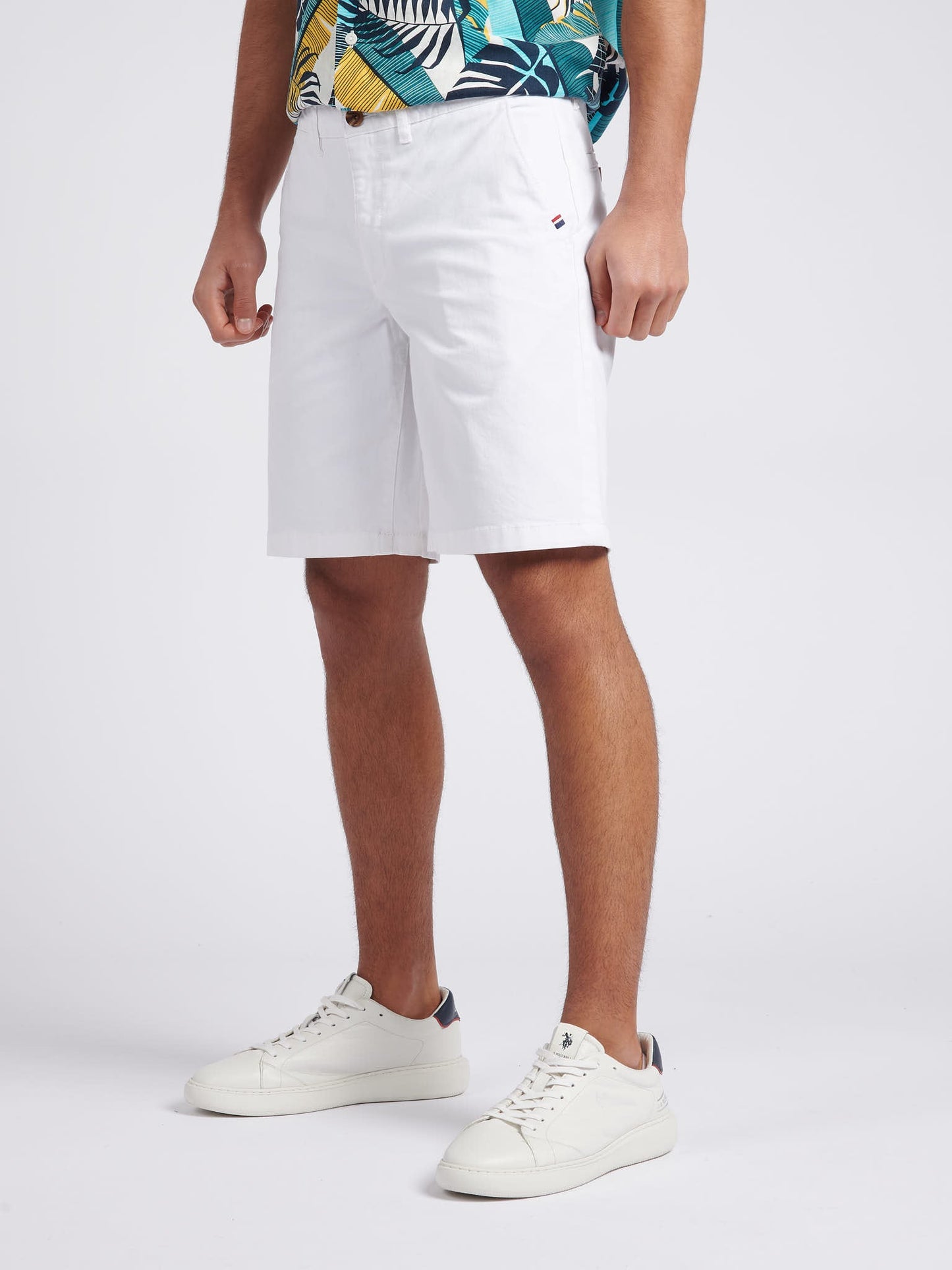 Mens Classic Chinos Shorts Bright White