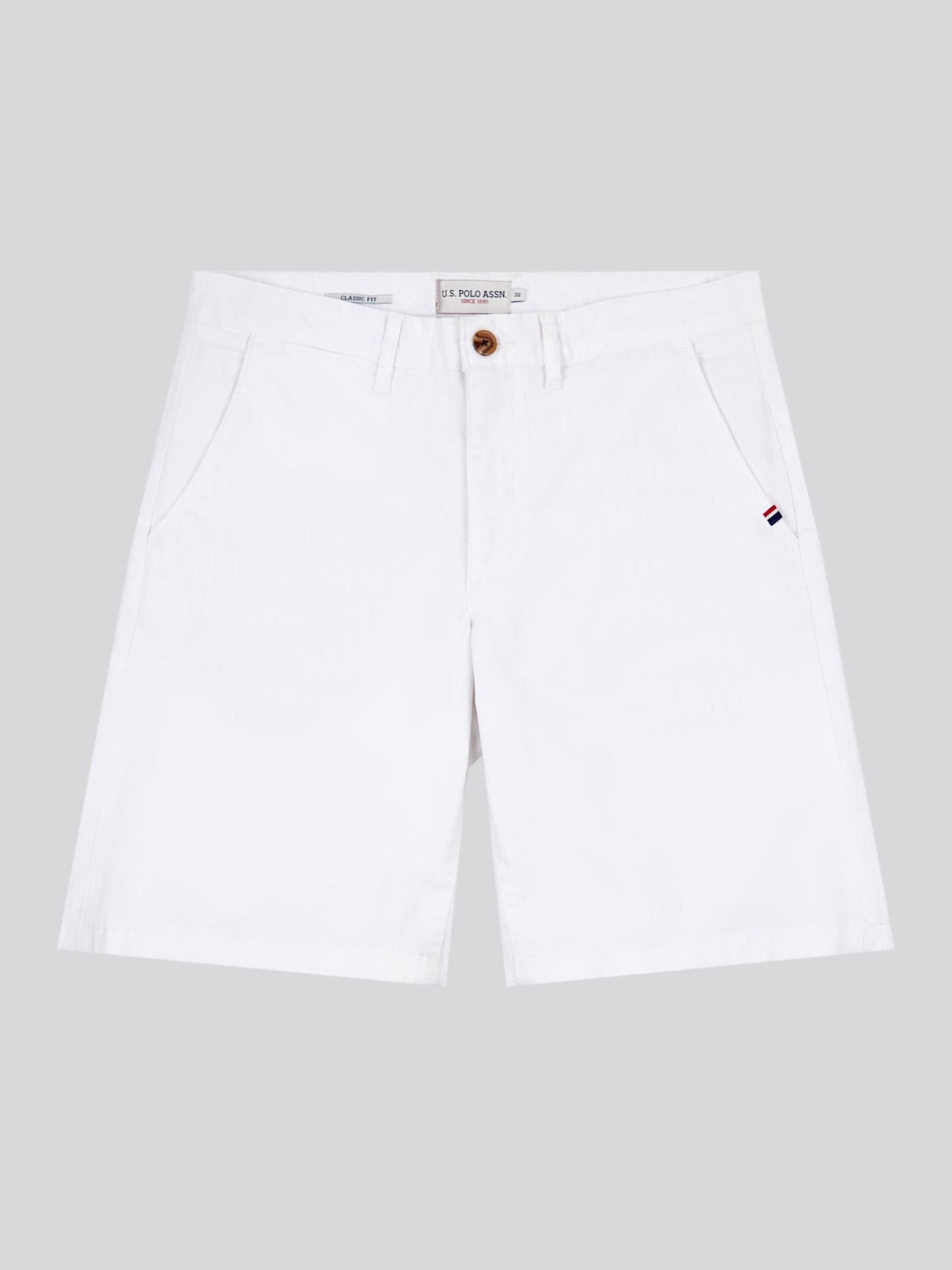 Mens Classic Chinos Shorts Bright White