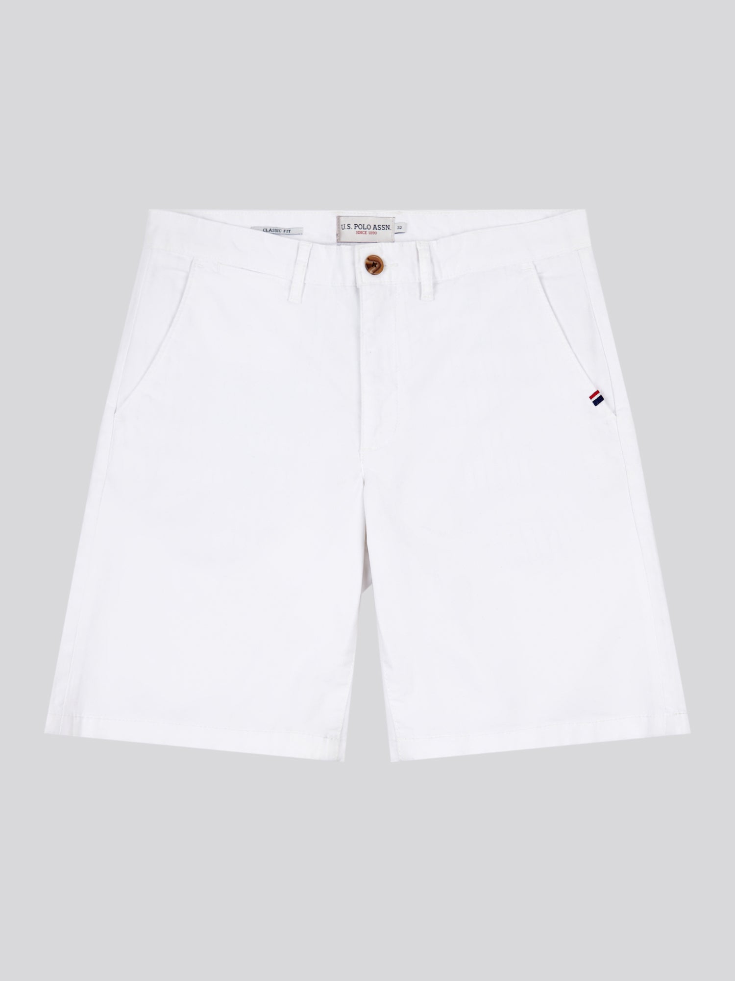 Mens Classic Chinos Shorts Bright White
