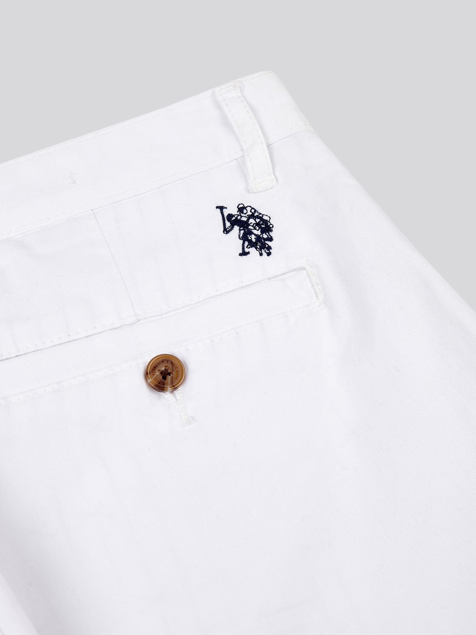Mens Classic Chinos Shorts Bright White