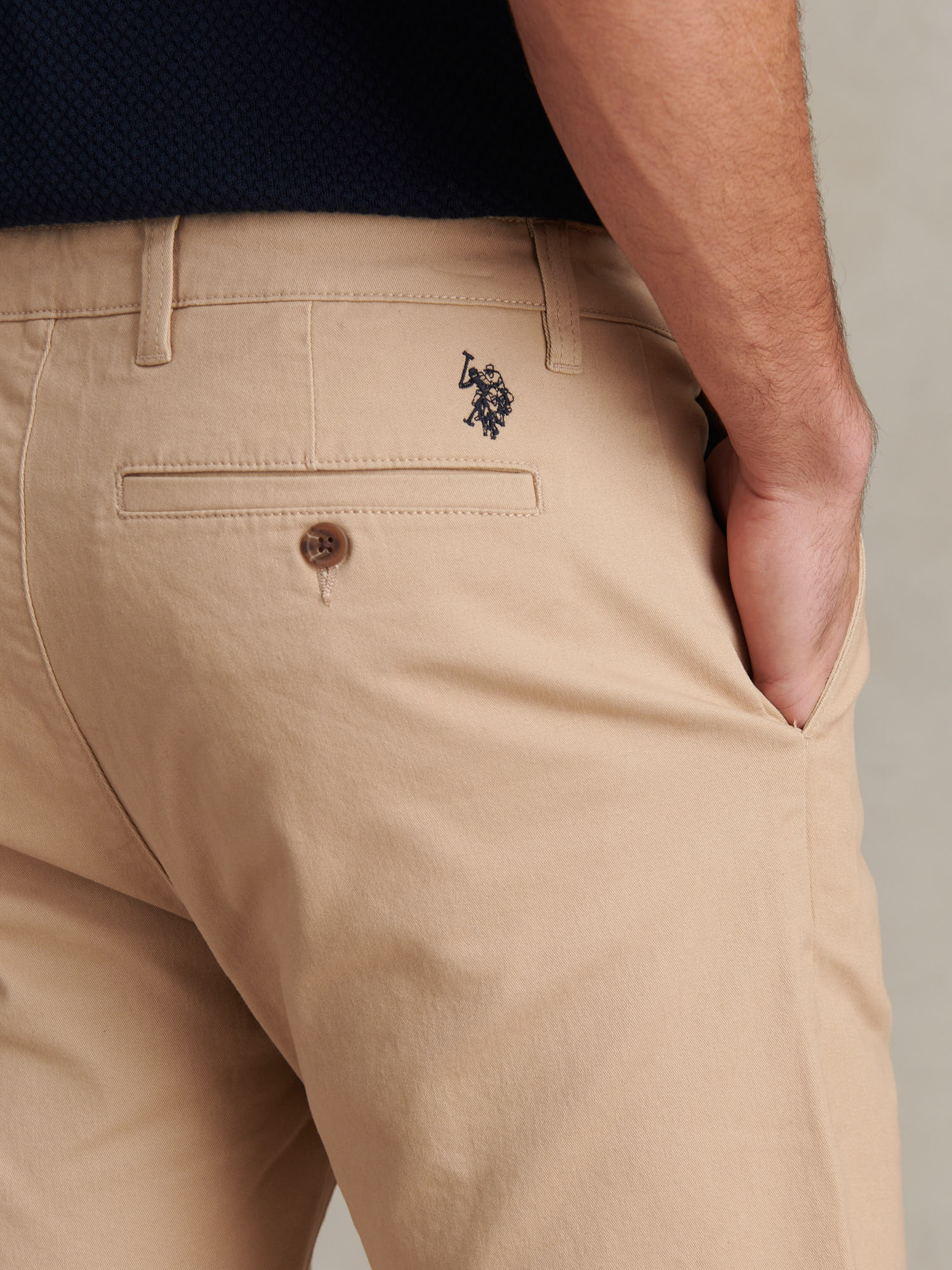 Mens Classic Chinos Shorts Cornstalk