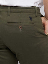 Mens Classic Chinos Shorts Forest Night