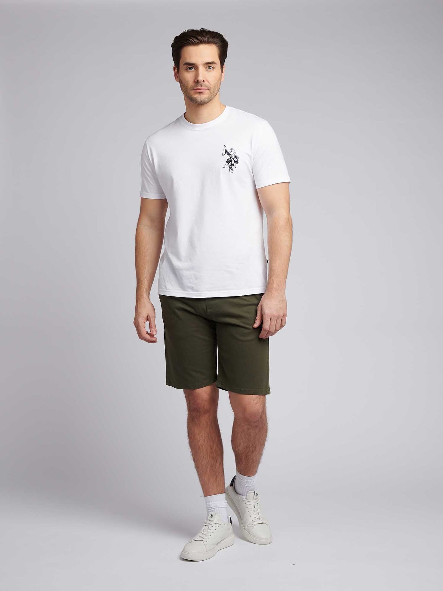 Mens Classic Chinos Shorts Forest Night