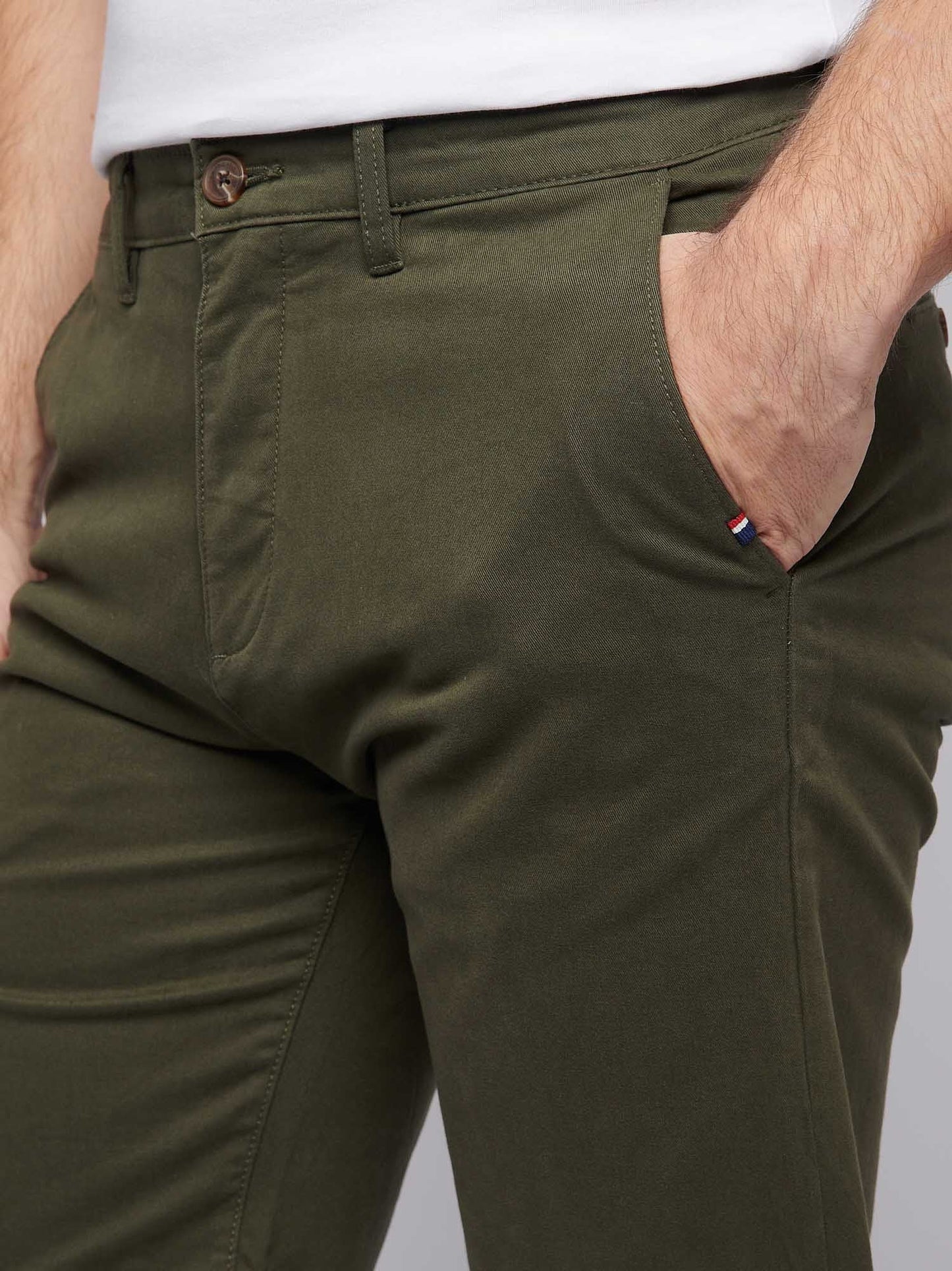 Mens Classic Chinos Shorts Forest Night