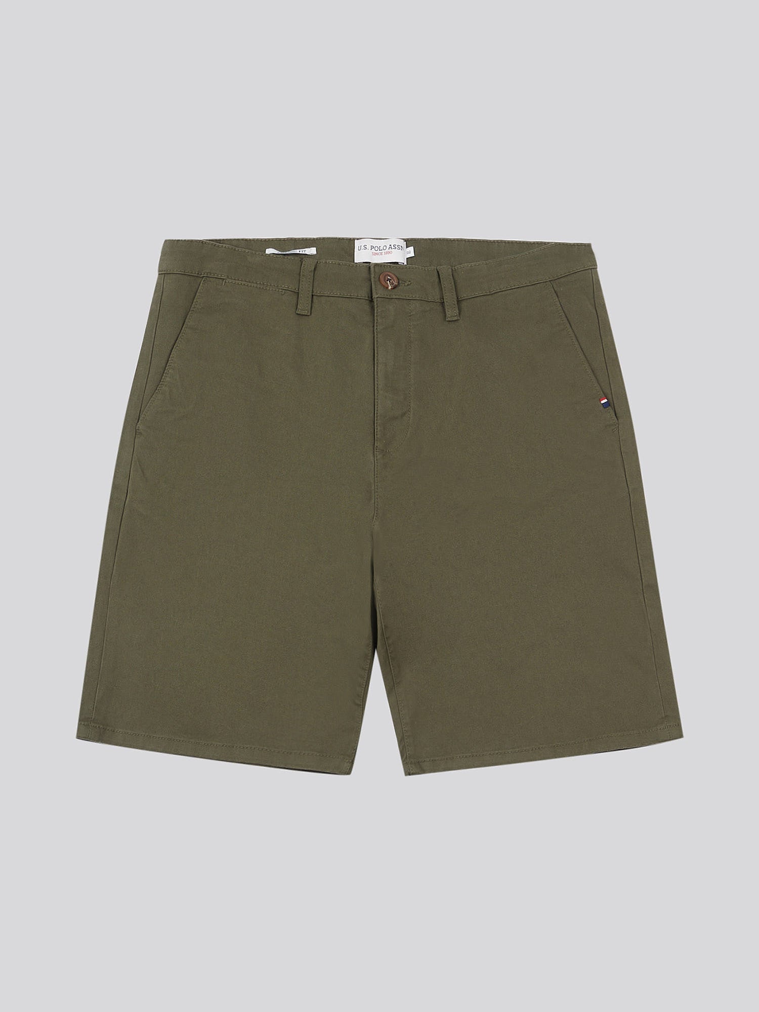 Mens Classic Chinos Shorts Forest Night