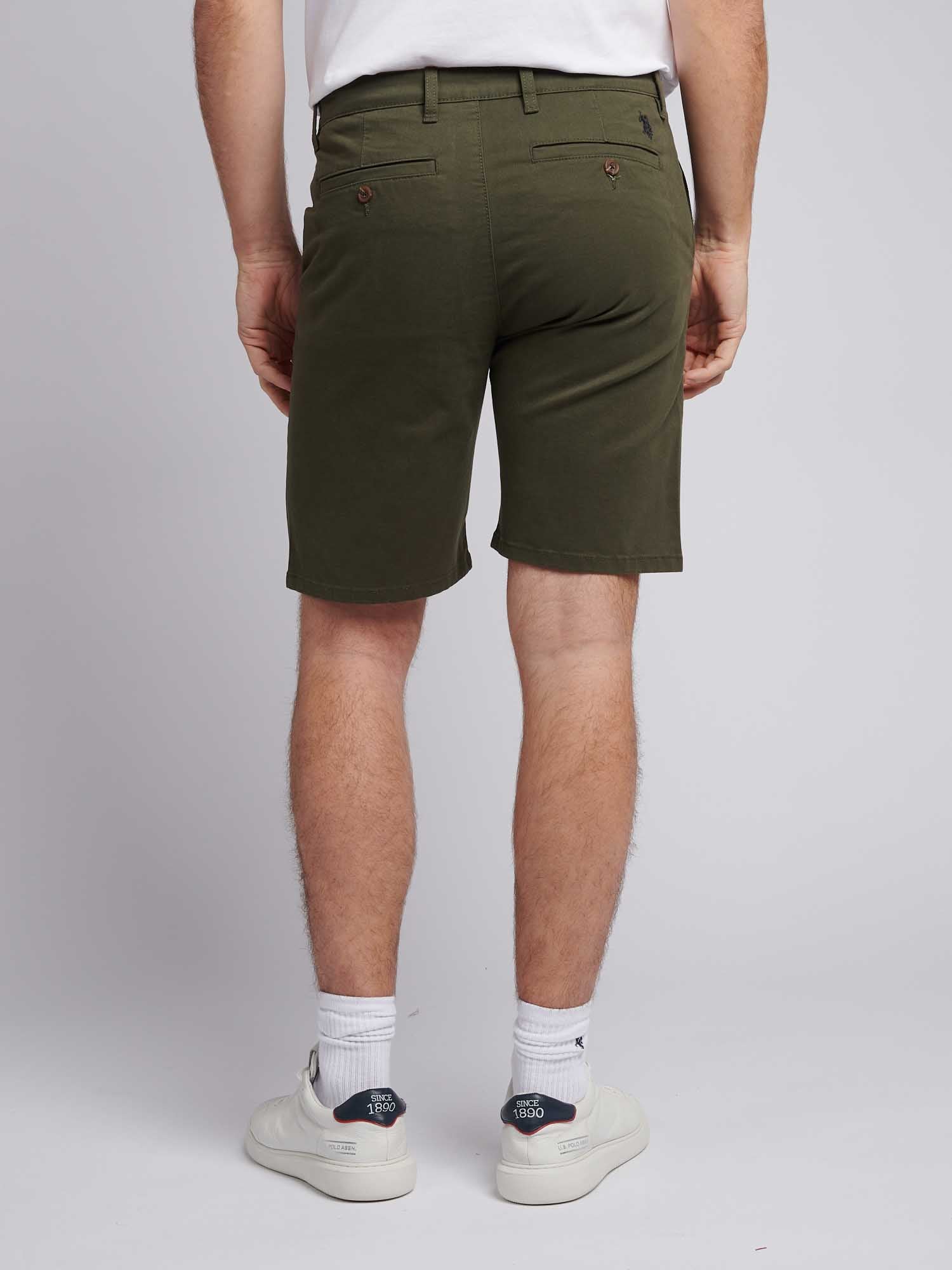 Mens Classic Chinos Shorts Forest Night