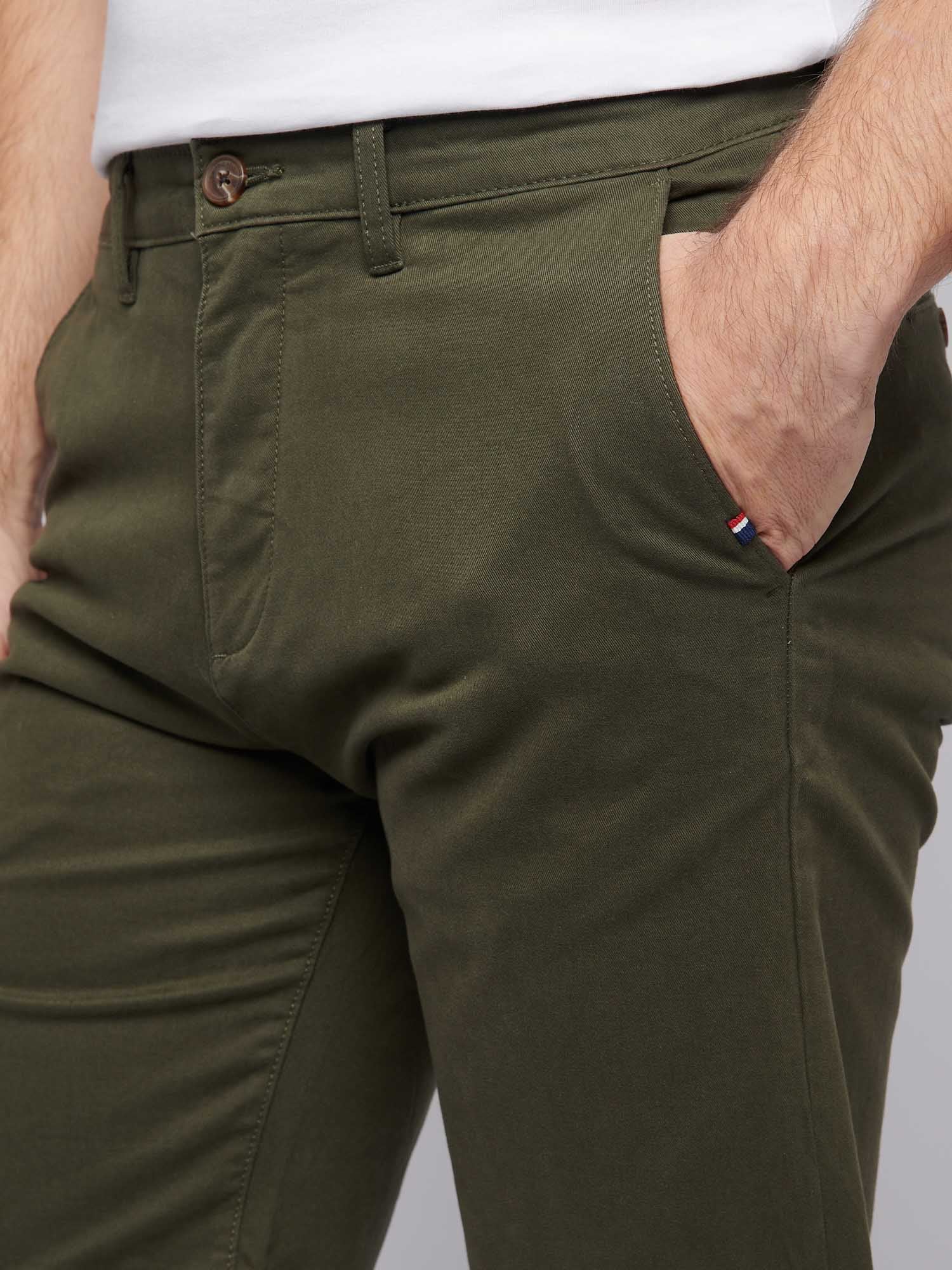 Mens Classic Chinos Shorts Forest Night