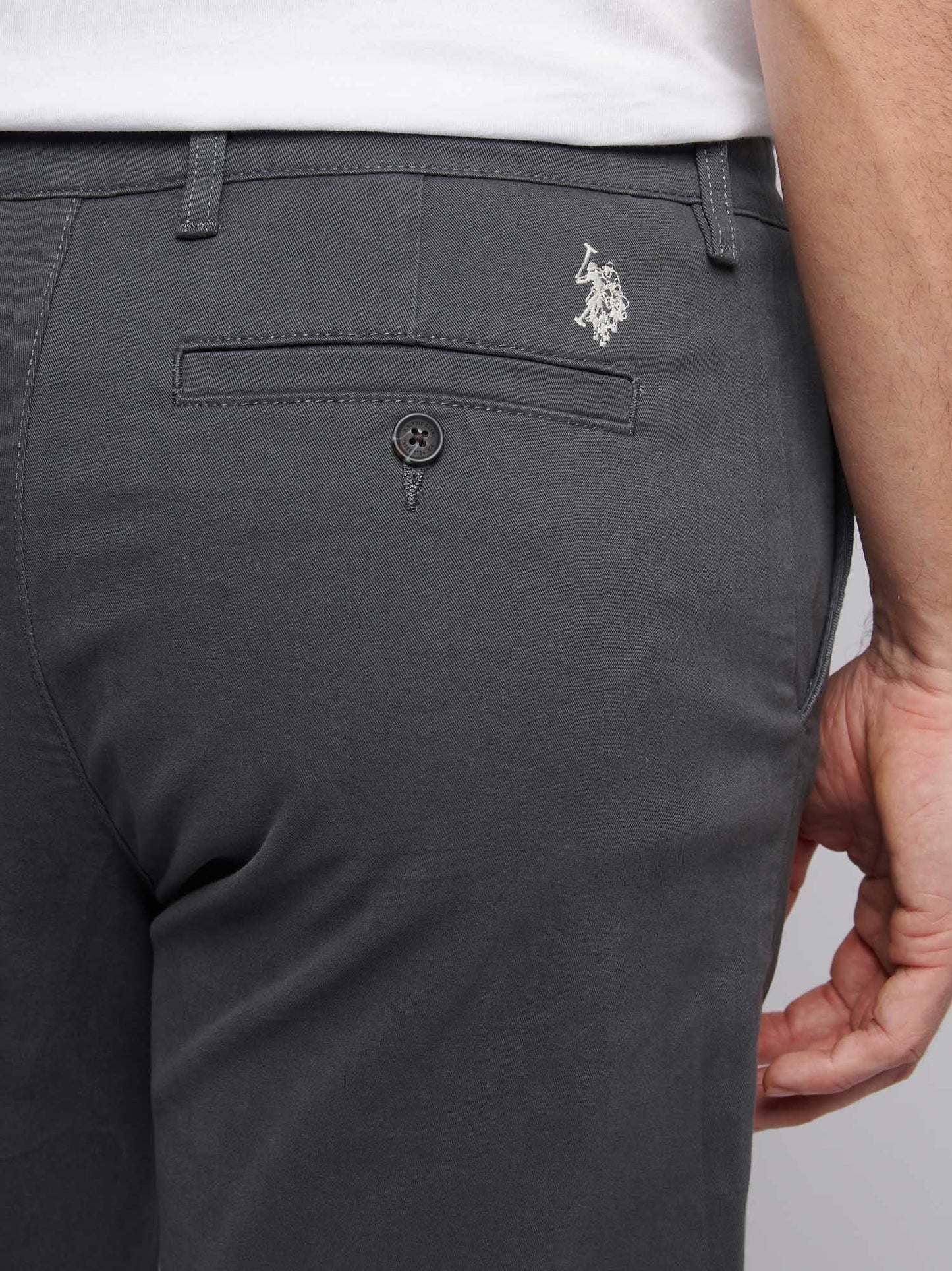 Mens Classic Chinos Shorts Ebony
