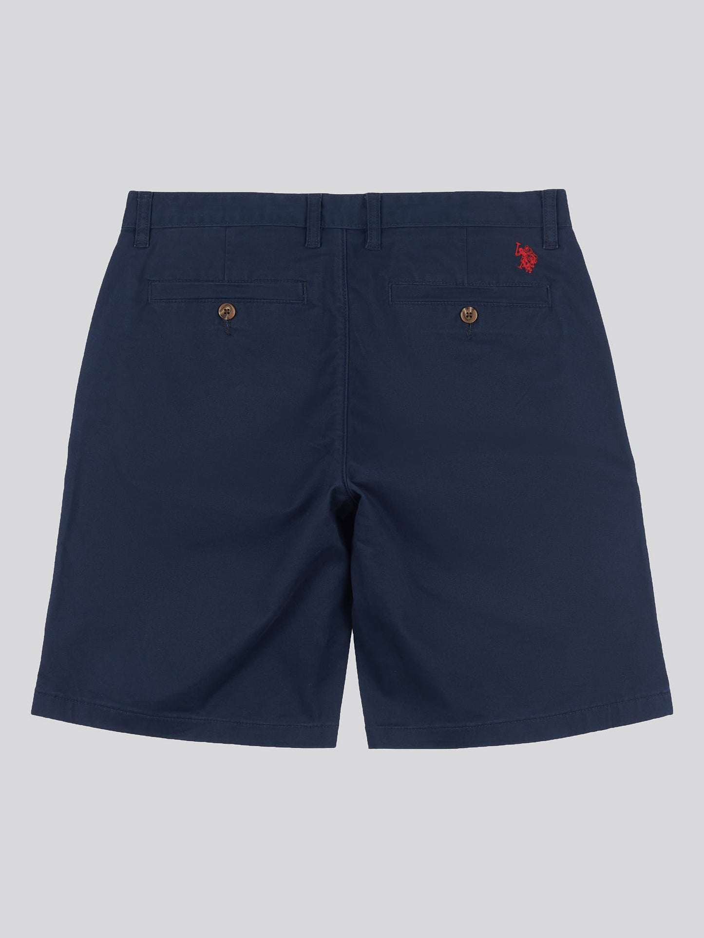 Mens Classic Chinos Shorts Dark Sapphire Navy / Haute Red DHM
