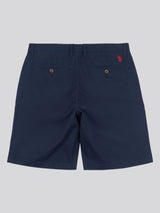 Mens Classic Chinos Shorts Dark Sapphire Navy / Haute Red DHM