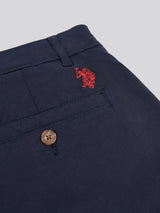 Mens Classic Chinos Shorts Dark Sapphire Navy / Haute Red DHM