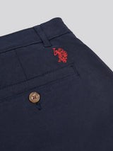 Mens Classic Chinos Shorts Dark Sapphire Navy / Haute Red DHM