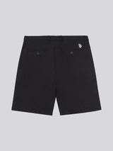 Mens Classic Chinos Shorts Black Bright White DHM