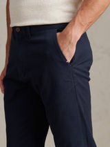 Mens Classic Chinos Dark Sapphire Navy / Haute Red DHM