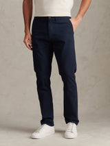 Mens Classic Chinos Dark Sapphire Navy / Haute Red DHM
