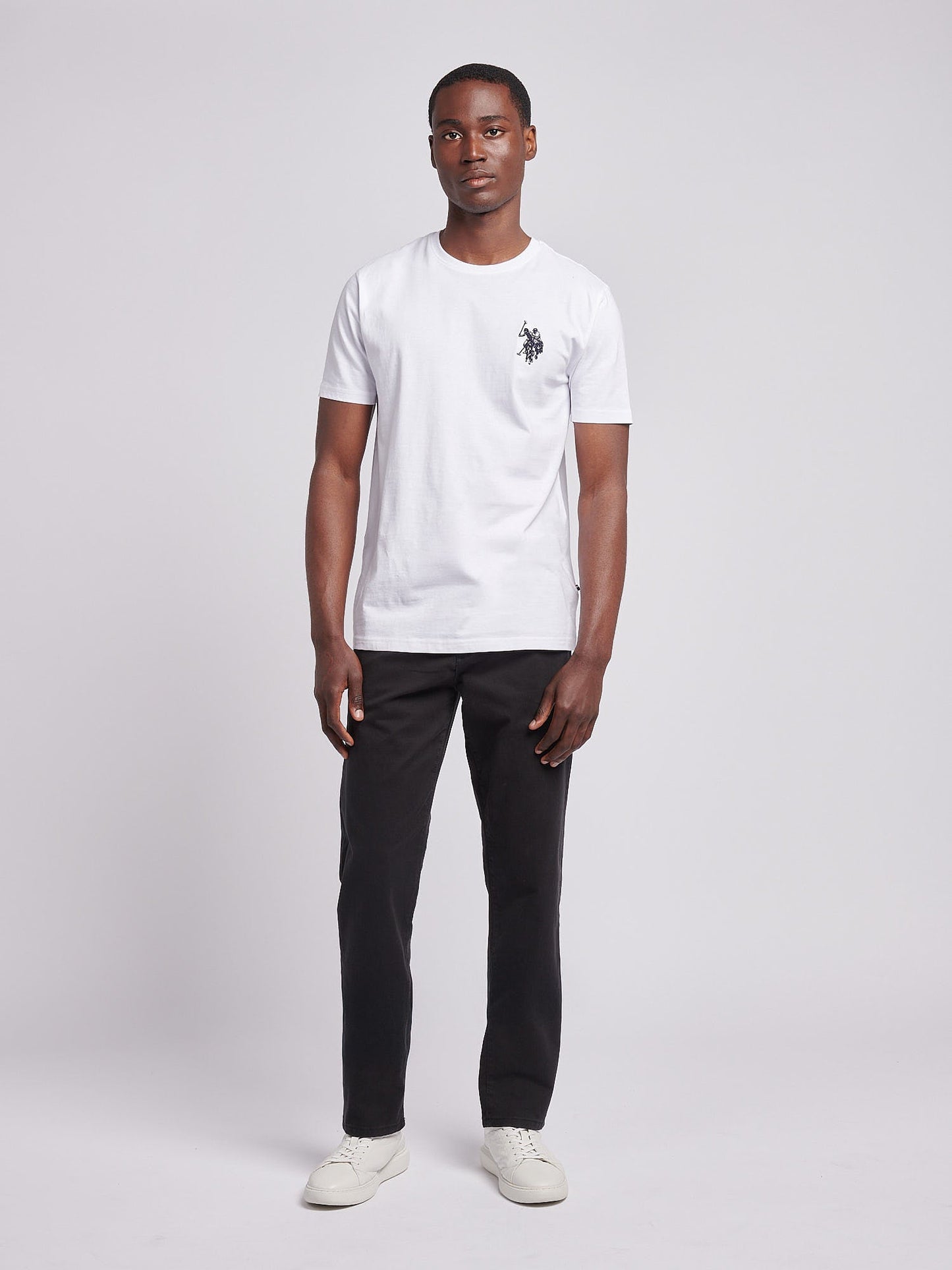 Mens Classic Chinos Black Bright White DHM
