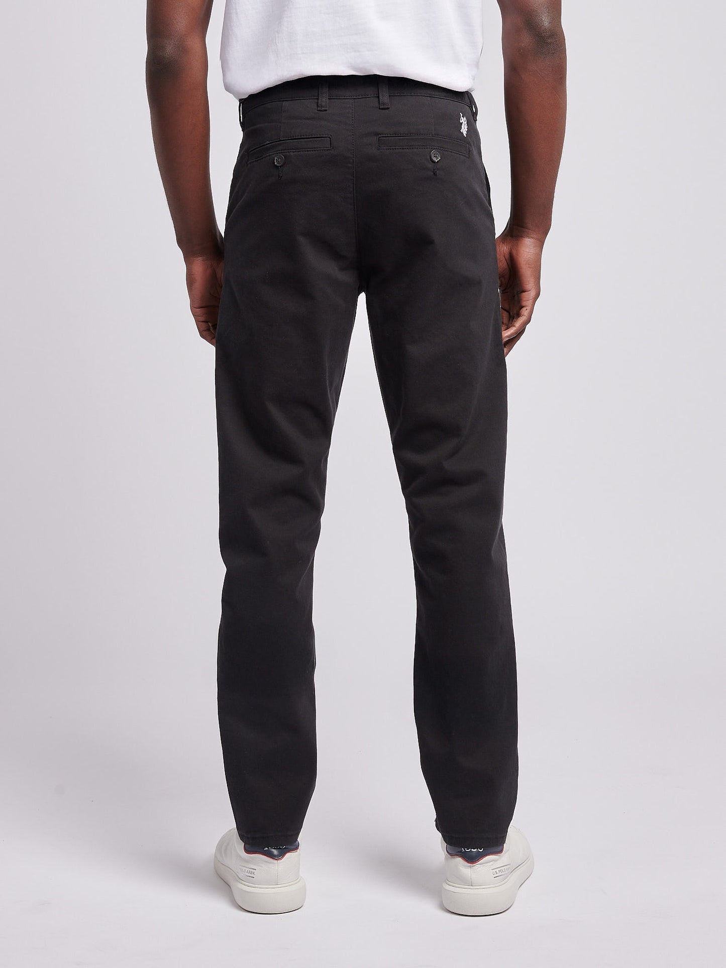 Mens Classic Chinos Black Bright White DHM