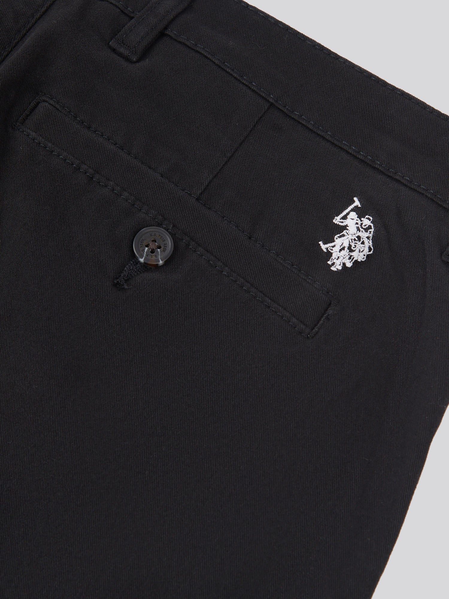 Mens Classic Chinos Black Bright White DHM