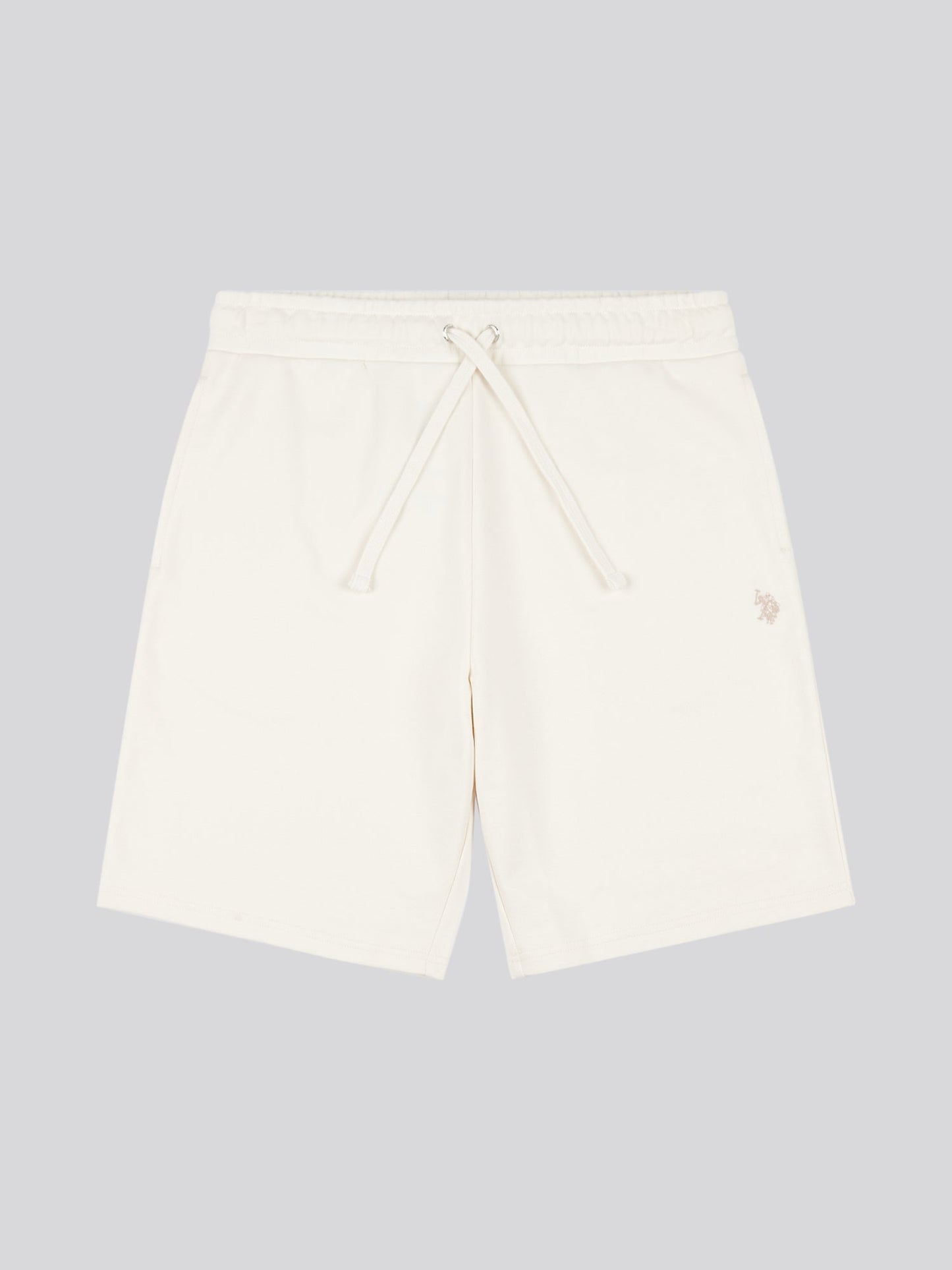 Mens Double Horsemen Sweat Shorts Whisper White